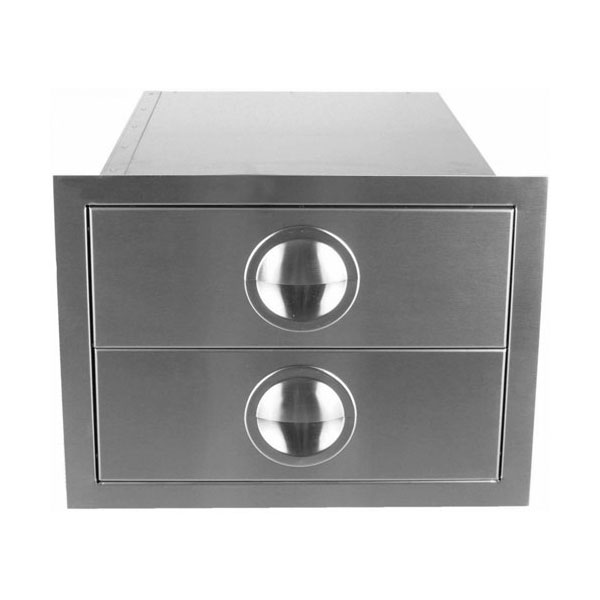 Slimline Double Drawer - AHT-B2D - BackyardPatioOasis