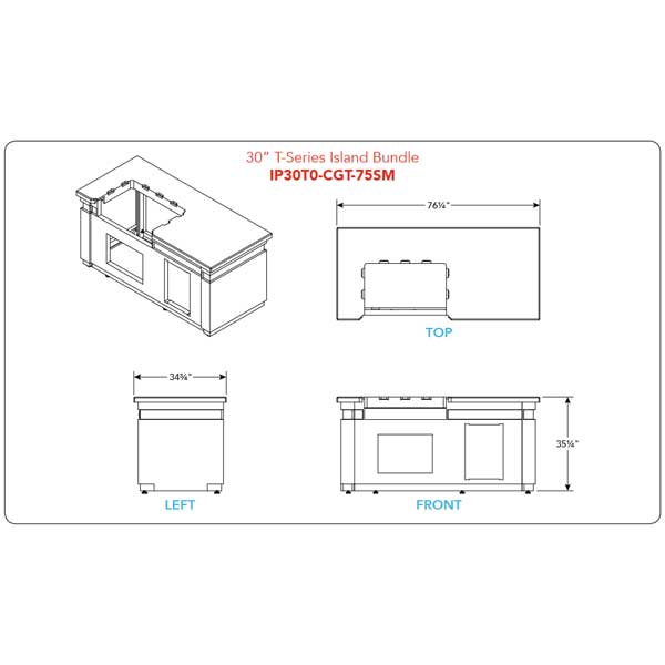 AOG 30" T-Series Island Bundle - BackyardPatioOasis