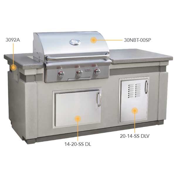 AOG 30" T-Series Island Bundle - BackyardPatioOasis
