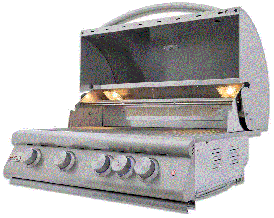 Blaze Premium LTE+ Marine Grade 32-Inch 4-Burner w/ Lift-Assist Hood & Rear Infrared Burner - BLZ-4LTE3MG - BackyardPatioOasis