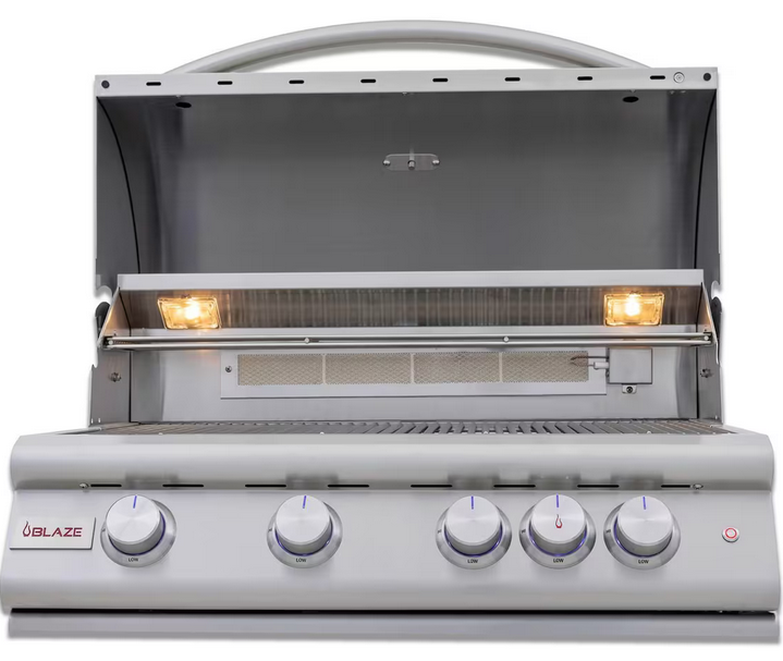 Blaze 40-Inch 5-Burner Premium LTE+ Gas Grill with Rear Burner and Built-in Lighting System - BLZ-5LTE3 - BackyardPatioOasis