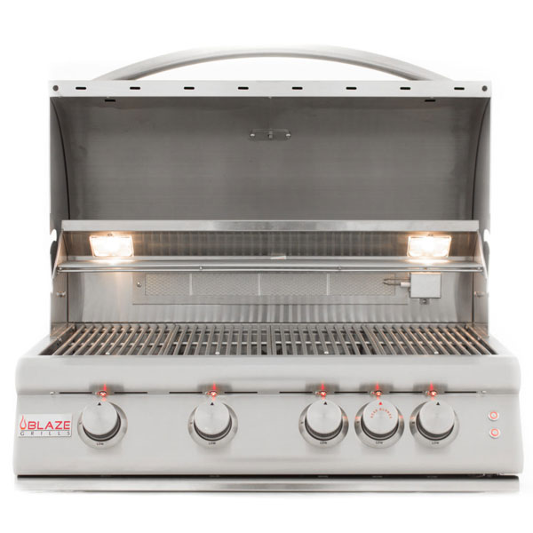 Blaze 32-Inch LTE 4-Burner Grill w/Lighting System & Rear Burner - BLZ-4LTE2 - BackyardPatioOasis