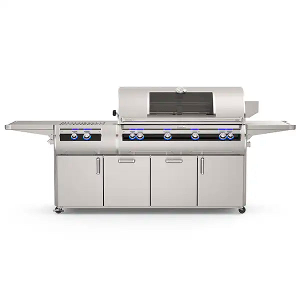Fire Magic Echelon Diamond E1060s A-Series Freestanding Gas Grill - Rotisserie, Analog Temp Gauge & Power Burner - BackyardPatioOasis