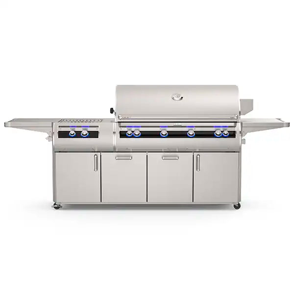 Fire Magic Echelon Diamond E1060s A-Series Freestanding Gas Grill - Rotisserie, Analog Temp Gauge & Power Burner - BackyardPatioOasis