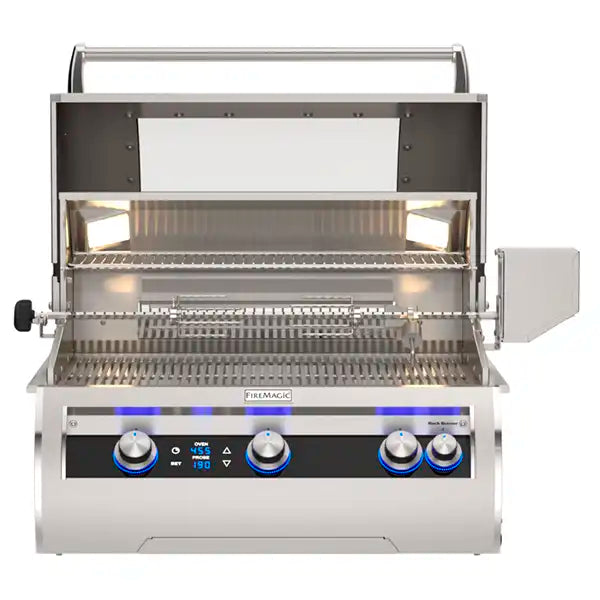 Fire Magic Echelon E660i Built-In Grill - Rotisserie & Digital Thermometer - BackyardPatioOasis