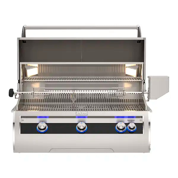 Fire Magic Echelon Diamond E790i A-Series Gas Grill - Rotisserie & Analog Thermometer - BackyardPatioOasis