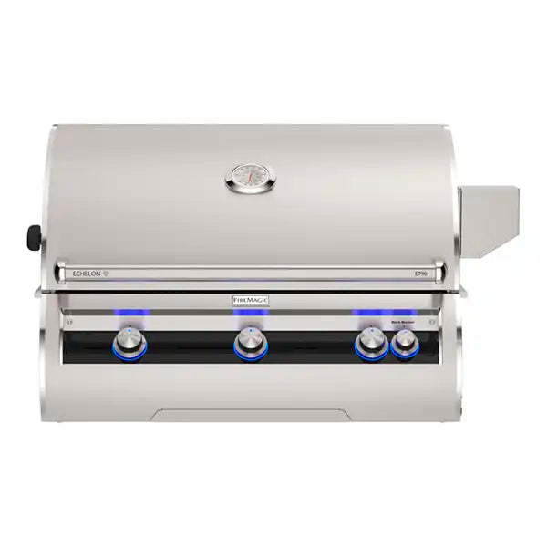Fire Magic Echelon Diamond E790i A-Series Gas Grill - Rotisserie & Analog Thermometer - BackyardPatioOasis