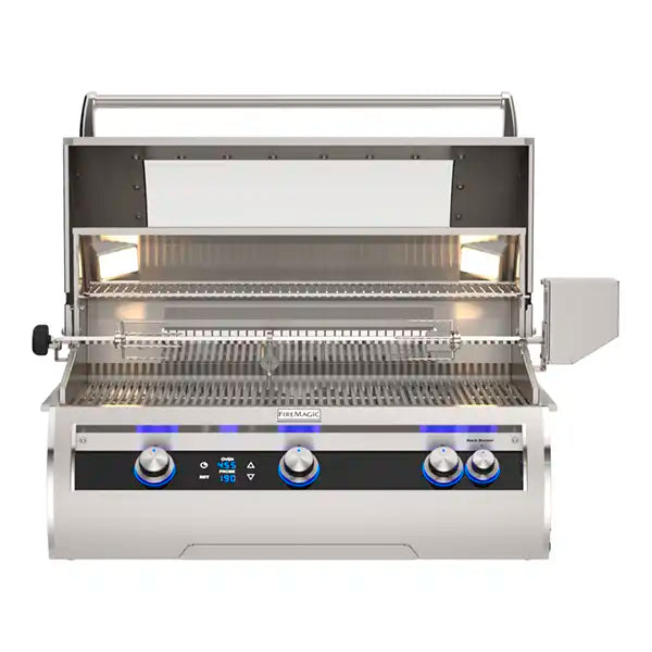 FM Echelon E790i Built-in Grill Open Hood