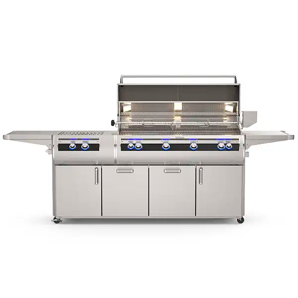 Fire Magic Echelon Diamond E1060s A-Series Freestanding Gas Grill - Rotisserie, Analog Temp Gauge & Power Burner - BackyardPatioOasis