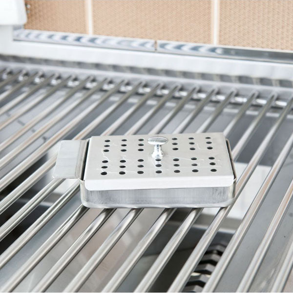 Lion Smoker Box - Stainless Steel - 49285 - BackyardPatioOasis