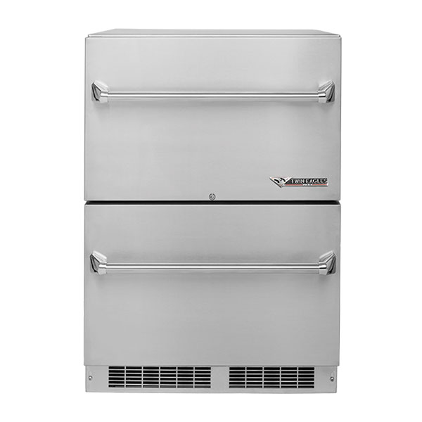 Twin Eagles 24" Two-Drawer Outdoor Refrigerator
