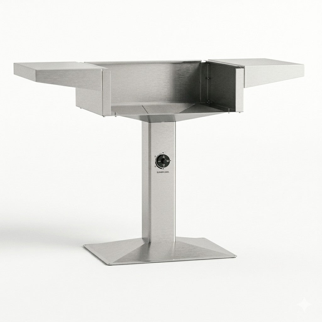AOG 24" patio post base in stainless steel