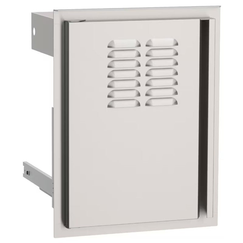 AOG 20" x 14" door with tank tray and louvers in stainless steel -Left Hinge