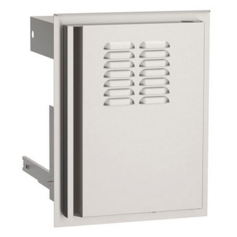 AOG 20" x 14" door with tank tray and louvers in stainless steel - Rght Hinge