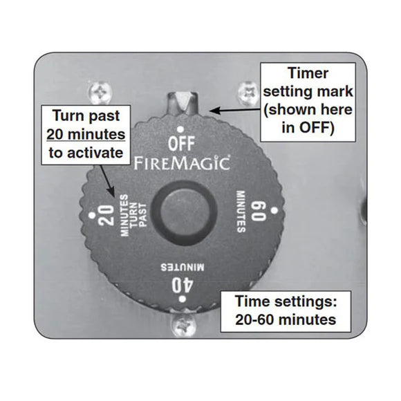 AOG 1-Hour Stainless Steel Gas Timer Box - 5520-11T - BackyardPatioOasis
