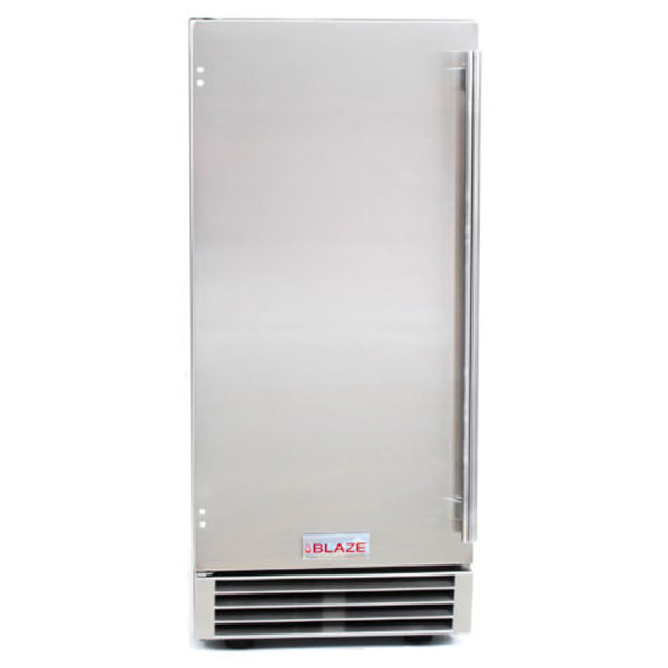 Blaze 15" Outdoor 50 LB. Ice Maker with Gravity Drain - BLZ-ICEMKR-50GR - BackyardPatioOasis