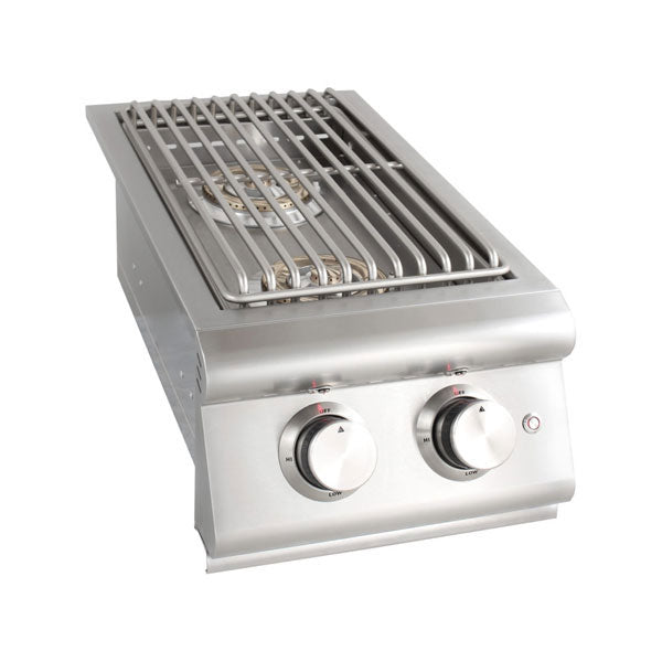 Blaze Premium LTE+ Propane Gas Stainless Steel Double Side Burner w/ Lid - BLZ-SB2-LTE3 - BackyardPatioOasis