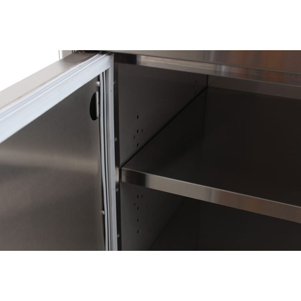 Blaze Stainless Steel Sealed Dry Storage Cabinet with Shelf - BackyardPatioOasis