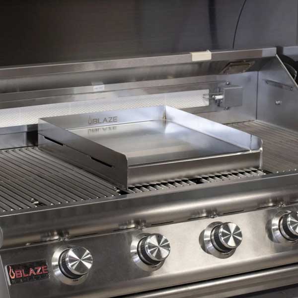 Blaze 14" Stainless Steel Griddle Plate - BLZ-14-SSGP - BackyardPatioOasis