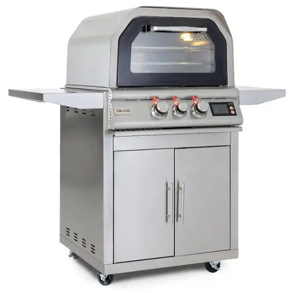 Blaze 26-Inch Outdoor Pizza Oven W/Freestanding Cart - BackyardPatioOasis