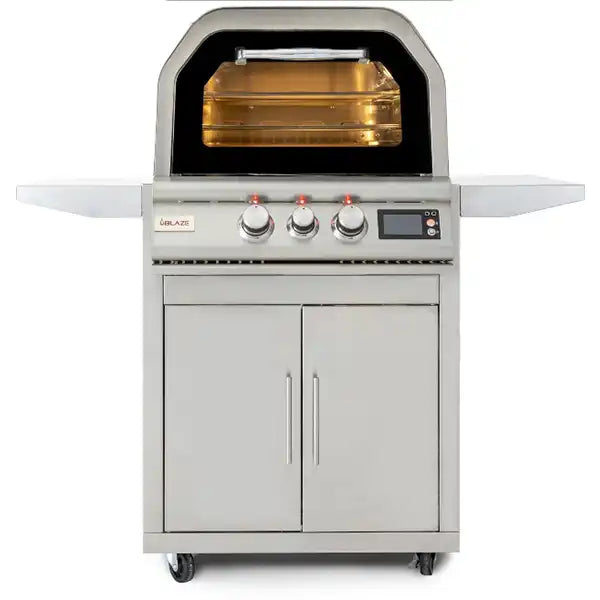 Blaze 26-Inch Outdoor Pizza Oven W/Freestanding Cart - Pizza Oven Sold Separately