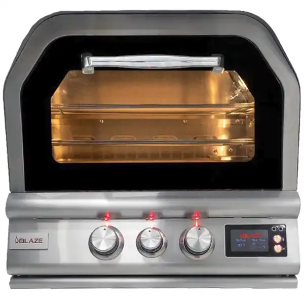 Blaze Built-In 26-Inch Outdoor Pizza Oven With Rotisserie