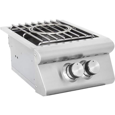 Blaze Premium LTE+ Built-In Natural Gas High Performance Power Burner w/ Wok Ring & Stainless Steel Lid - BLZPBLTE3 - BackyardPatioOasis