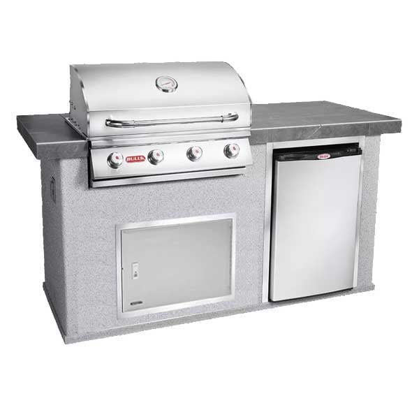 Bull Power Q Outdoor Kitchen Island (Quartzsite Base) - 31006 - Test Set 4 - BackyardPatioOasis