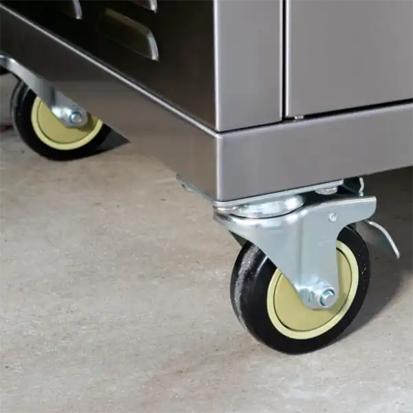Bull Steer Grill Cart - Locking Casters