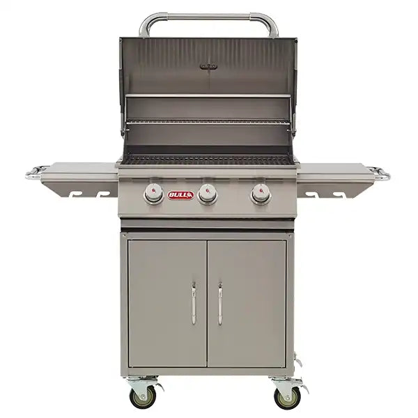 Bull Steer Grill Cart - Open Front View