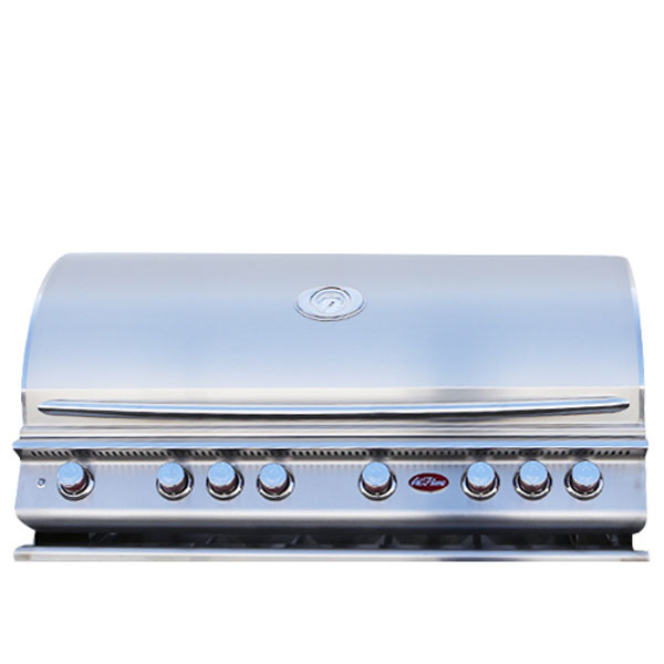 Cal Flame 6-Burner P-Series Built-In Gas Grill - BBQ19P06 - 110,000 BTUs Grilling Power - BackyardPatioOasis