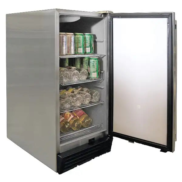 Cal Flame 3.2 Cu. Ft. Outdoor Stainless Steel Refrigerator - BBQ10710 | Perfect for Patios