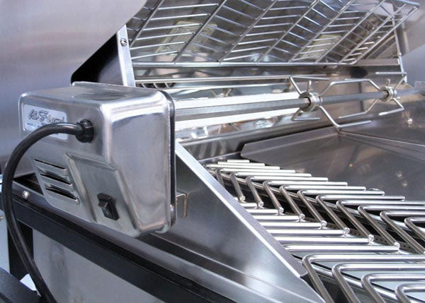 Cal Flame 32" P Series 4-Burner Gas Grill - Rotisserie Motor - BBQ19P04 - BackyardPatioOasis