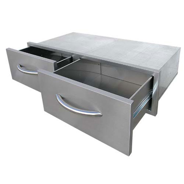 Cal Flame 2-Drawer Horizontal Storage Bin