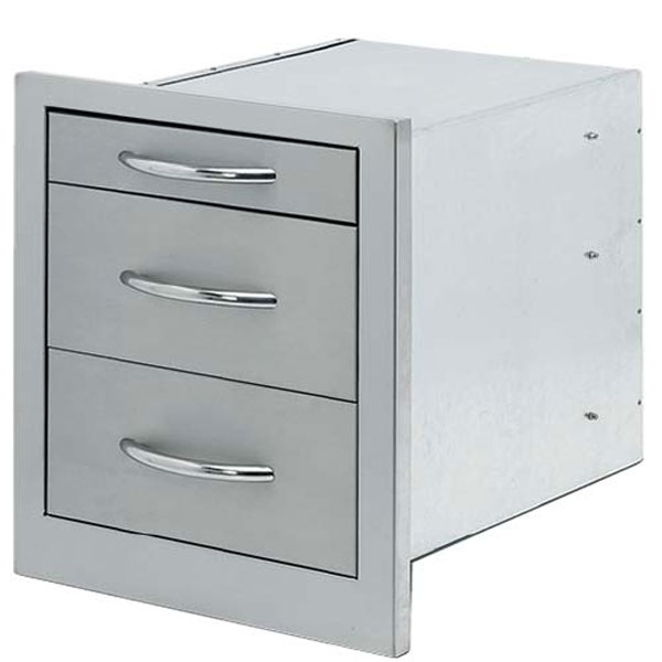 Cal Flame Wide 3-Drawers Storage Bin