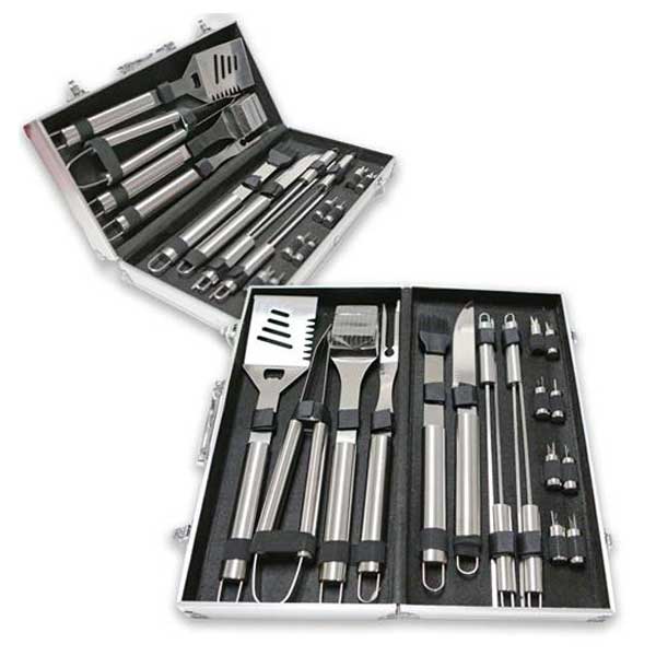 Cal Flame 18 PC. BBQ Tool Set w/Aluminum Case - BBQSET-004 - BackyardPatioOasis