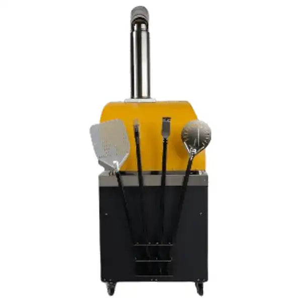 Coyote Wood Fired Pizza Oven Cart - Side View