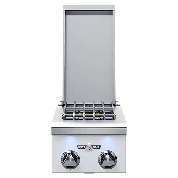 Delta Heat 12-Inch Double Side Burner - White Control Panel