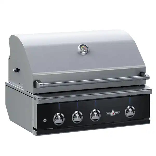 Delta Heat 38" Gas Grill, Black Control Panel, Rotisserie - Angle View
