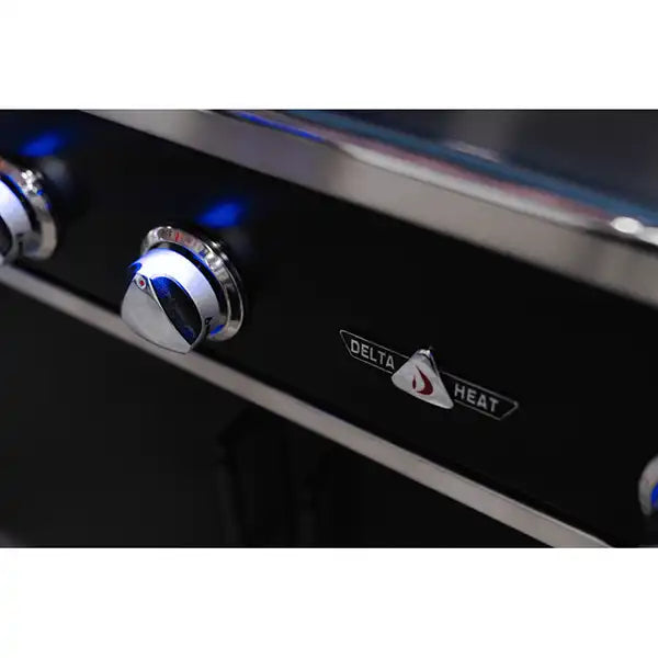 Delta Heat 32" Gas Grill, Black Control Panel, Rotisserie - control panel - BackyardPatioOasis