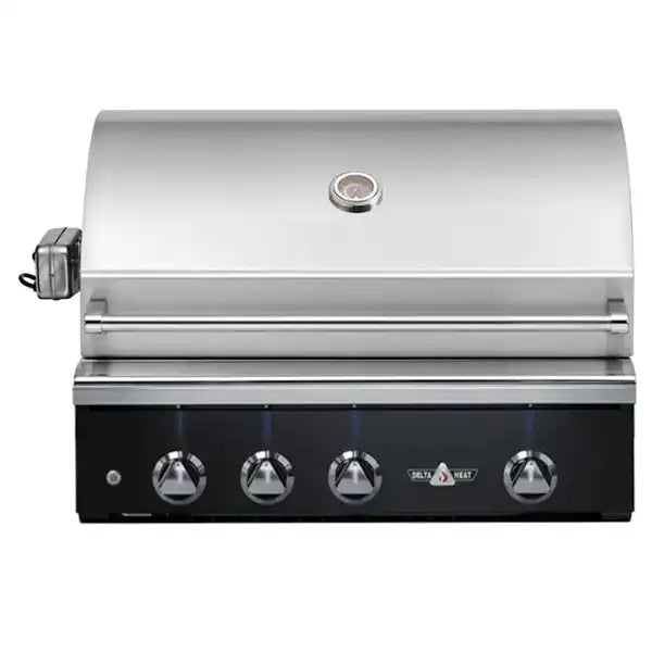 Delta Heat 32" Gas Grill with Black Control Panel & Rotisserie