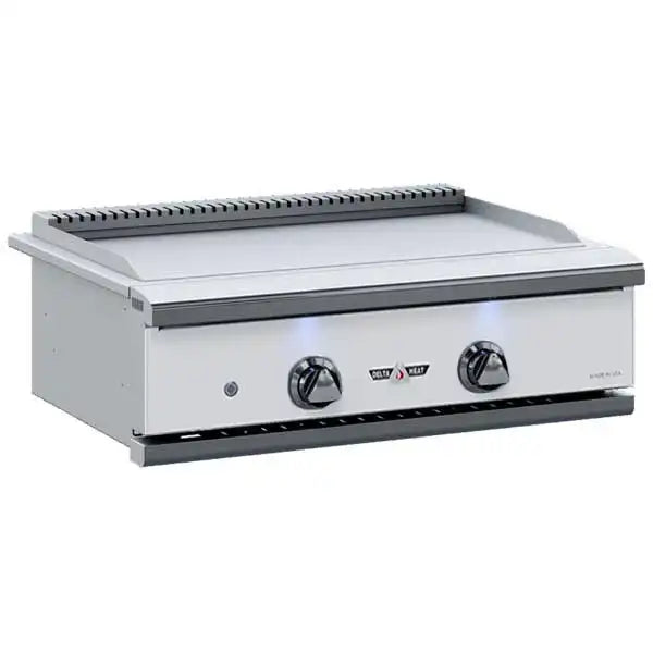 Delta Heat 32" Teppanyaki Grill, White Control Panel - BackyardPatioOasis
