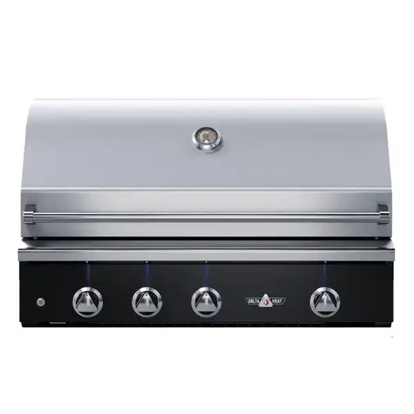Delta Heat 38-Inch Gas Grill with Black Control Panel & Rotisserie