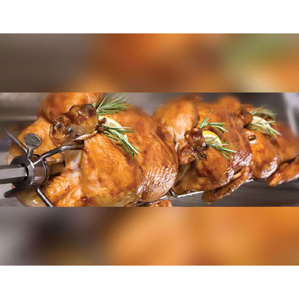 Delta Heat 32" Gas Grill, White Control Panel, Rotisserie - rotisserie - BackyardPatioOasis