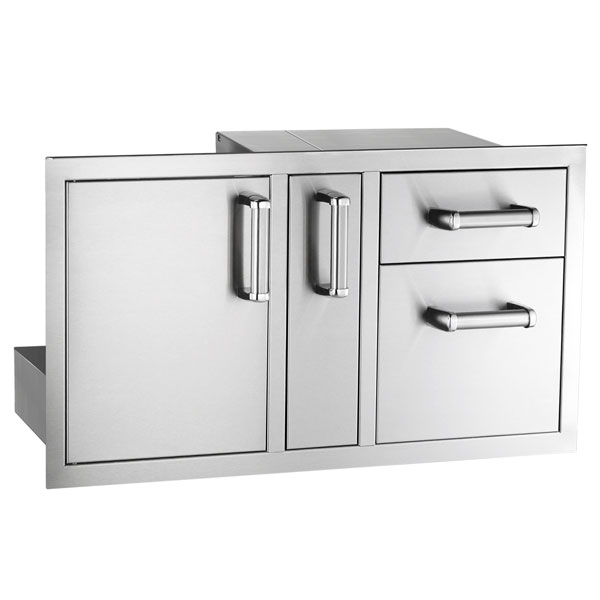 Fire Magic 36" Premium Flush Mount Door/Drawer Combo w/Platter Storage
