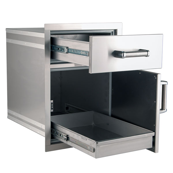 Fire Magic 17" Sealed Pantry Door/Drawer Combo (Medium) - 54018S - BackyardPatioOasis