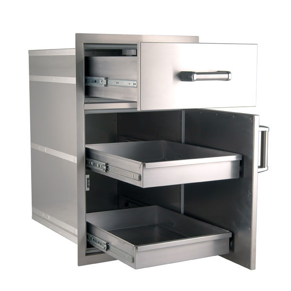 Fire Magic Sealed Large Pantry Door/Drawer Combo - 54020S - BackyardPatioOasis