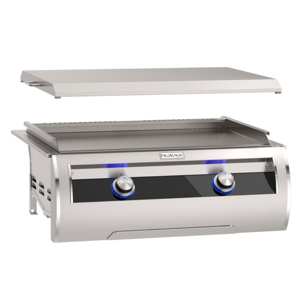 Fire Magic Echelon Built-In Gas Griddle with Black Glass