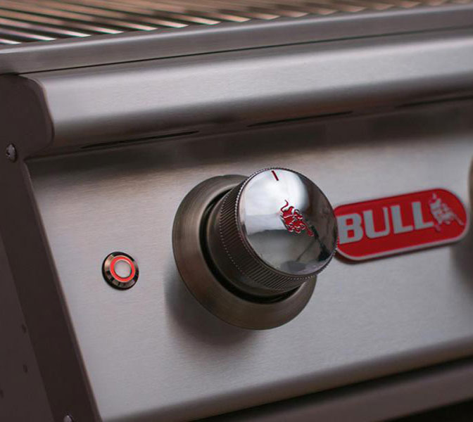 Bull Outlaw 4-Burner Gas Grill Cart - Knob - BackyardPatioOasis