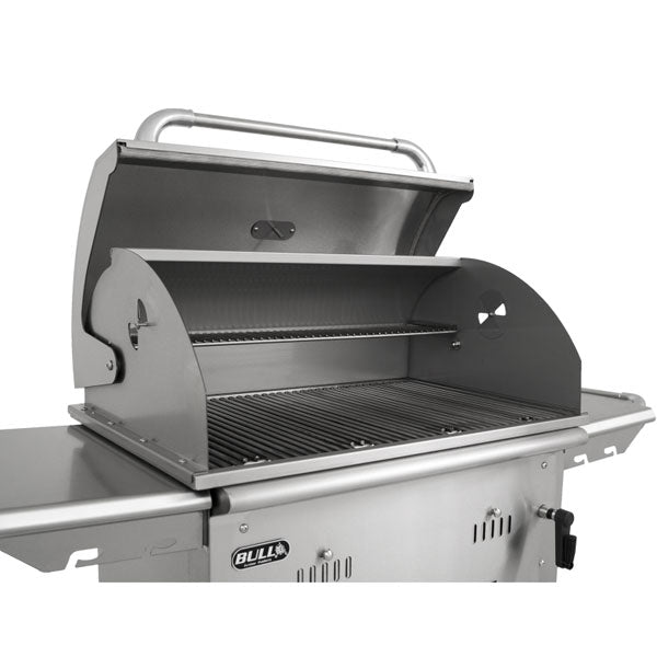 Bison Premium Charcoal Cart -88000 - Angle View Closeup - BackyardPatioOasis